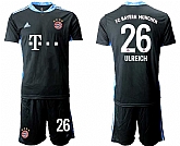 2020-21 Bayern Munich 26 ULREICH Black Goalkeeper Soccer Jersey,baseball caps,new era cap wholesale,wholesale hats
